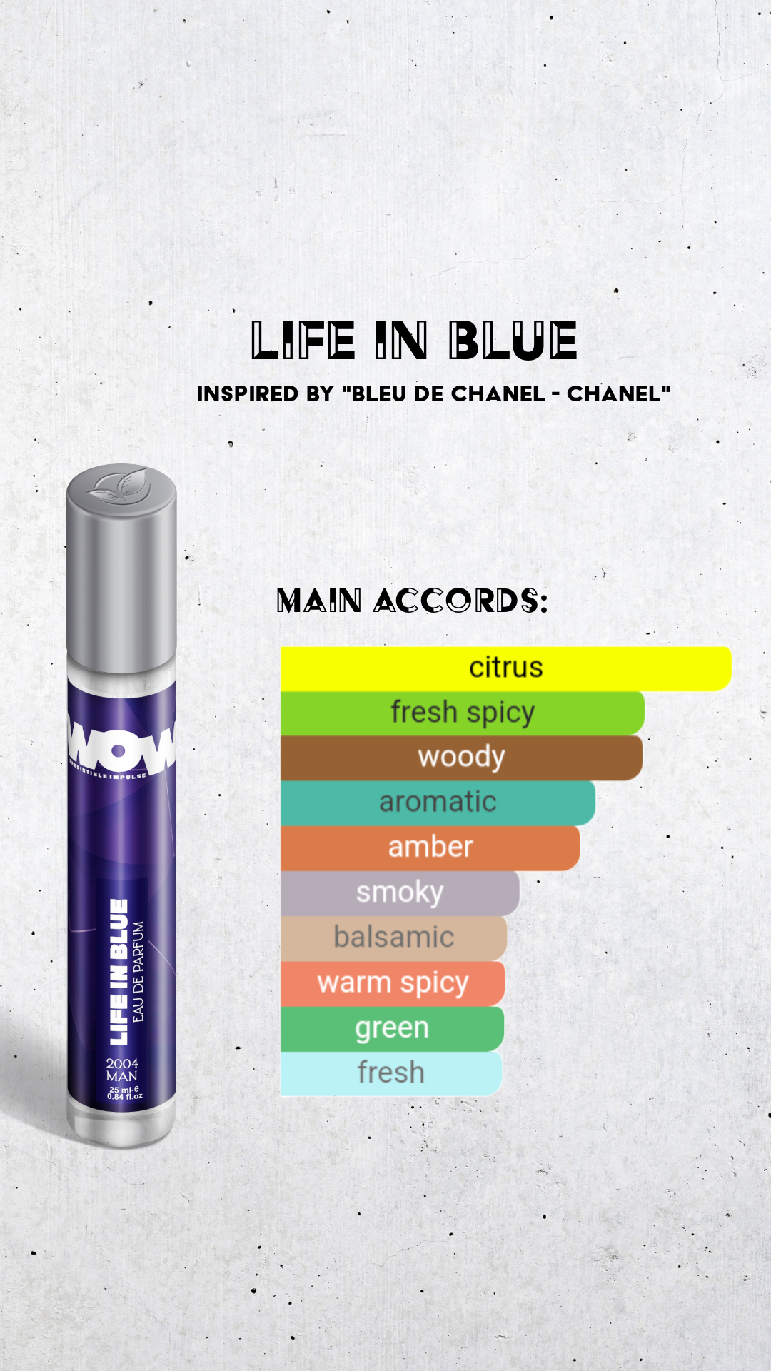 WOW LIFE IN BLUE Eau De Parfum 25ml Men